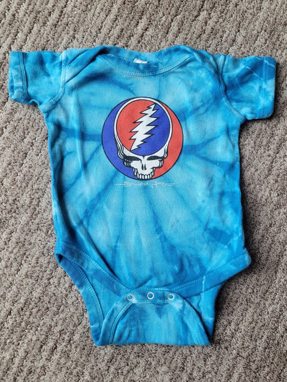 GRATEFUL DEAD ONESIE STEAL YOUR FACE Rabbit Skins INFANT BABY 6 MONTHS